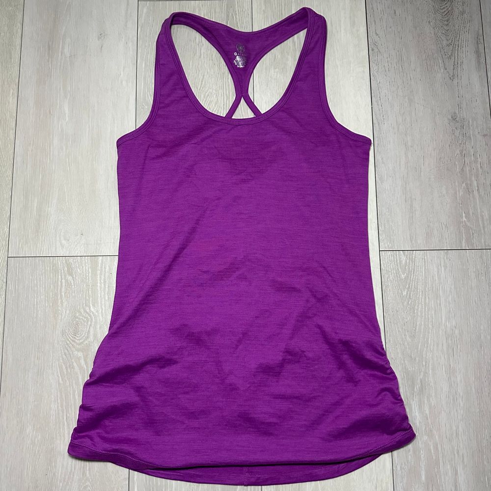 Small purple racerback GAIAM women's workout casual tank